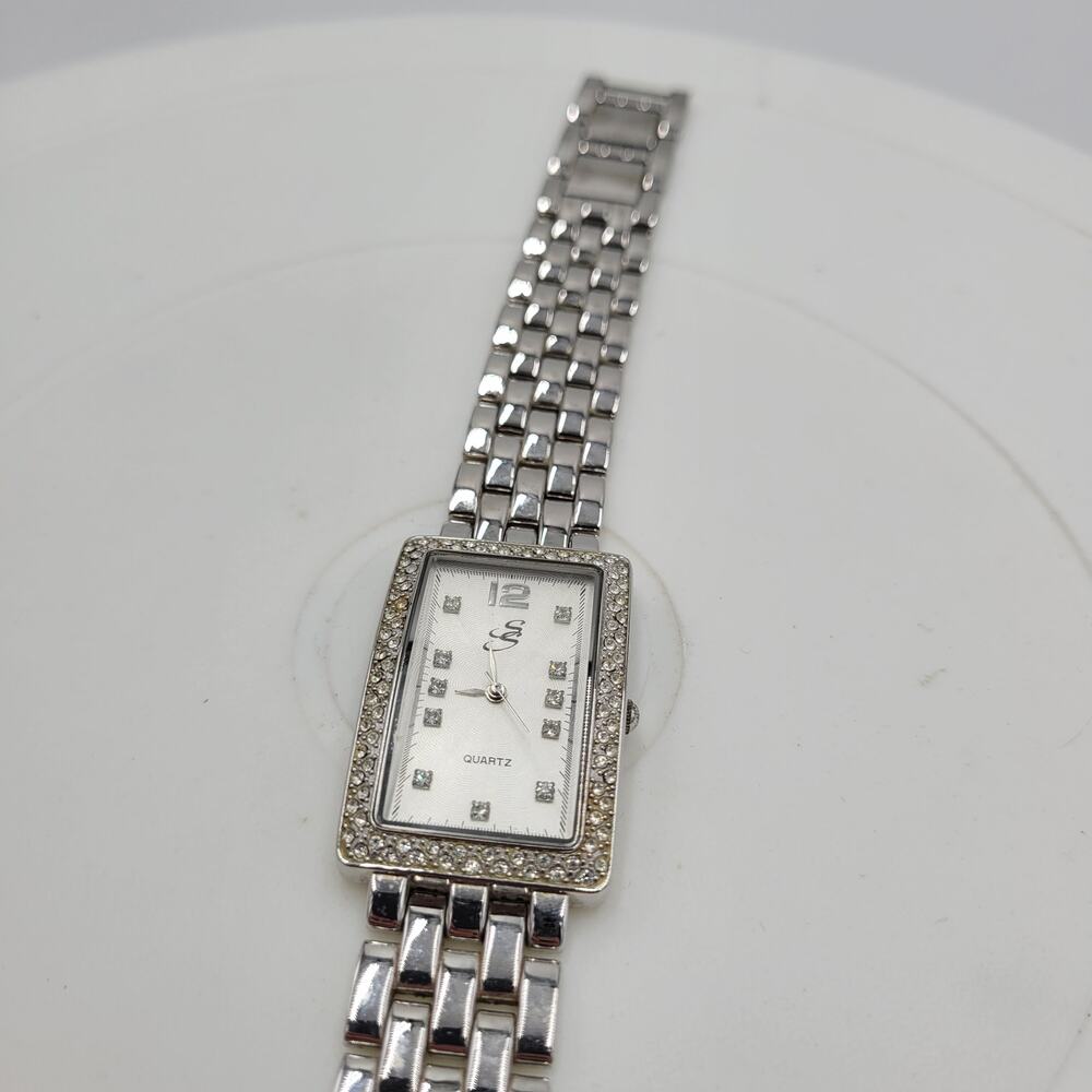 Suzanne Somers Watch Womens 9" Silver Stainless Steel Bracelet Quartz Movement - Picture 10 of 13
